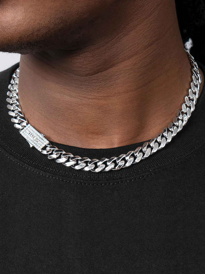 10mm S925 Miami Cuban Bracelet With Moissanite Clasp