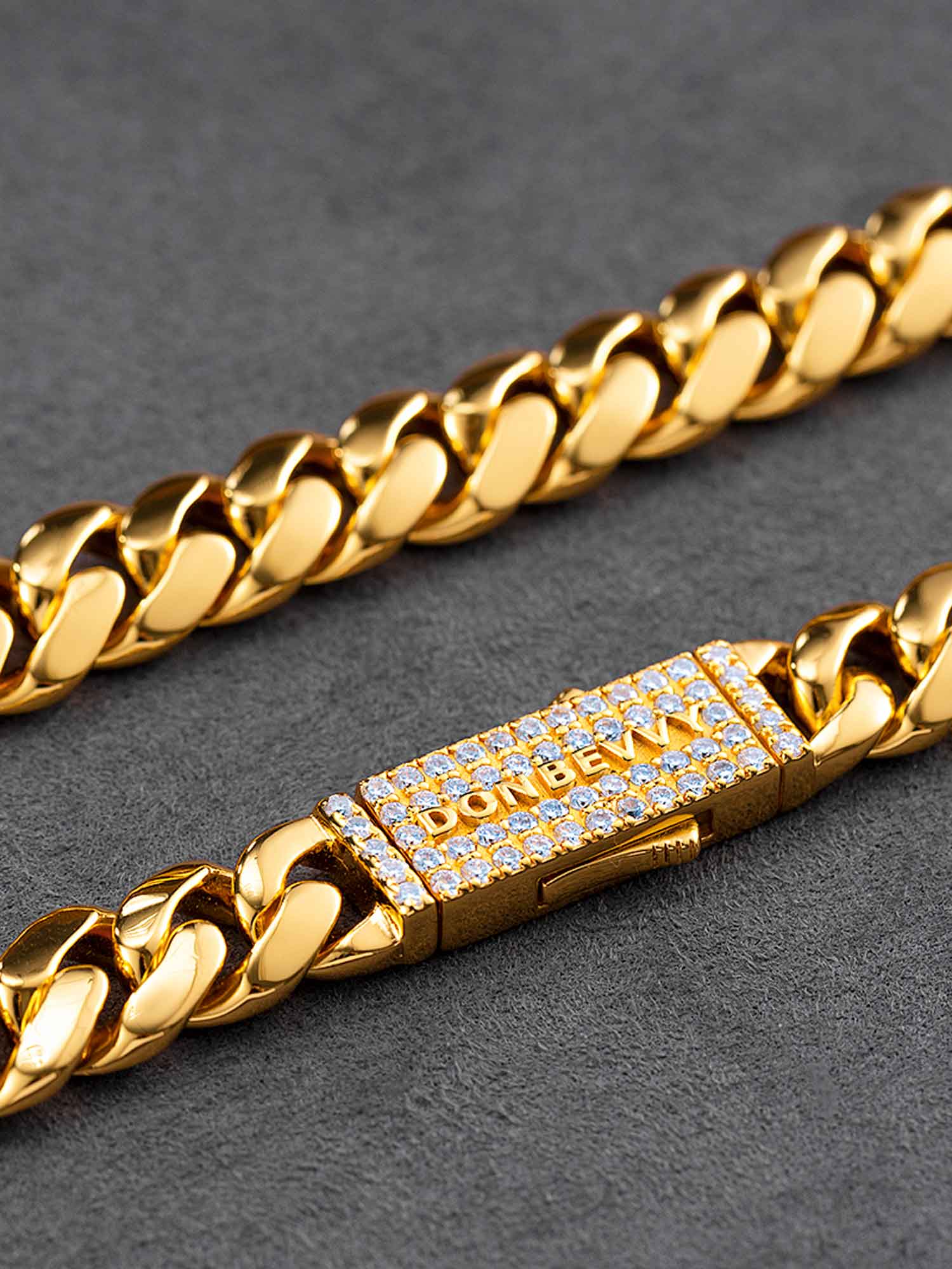 10mm S925 Miami Cuban Bracelet With Moissanite Clasp