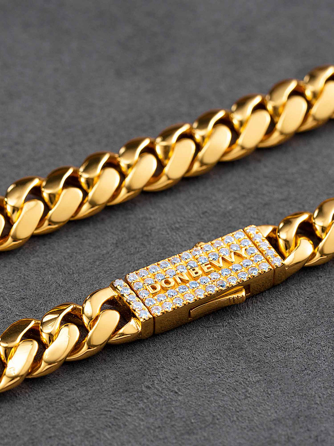 10mm S925 Miami Cuban Bracelet With Moissanite Clasp