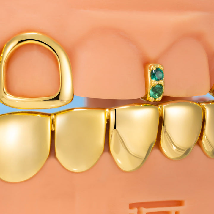 Bamboo & Rose Open Face Grillz