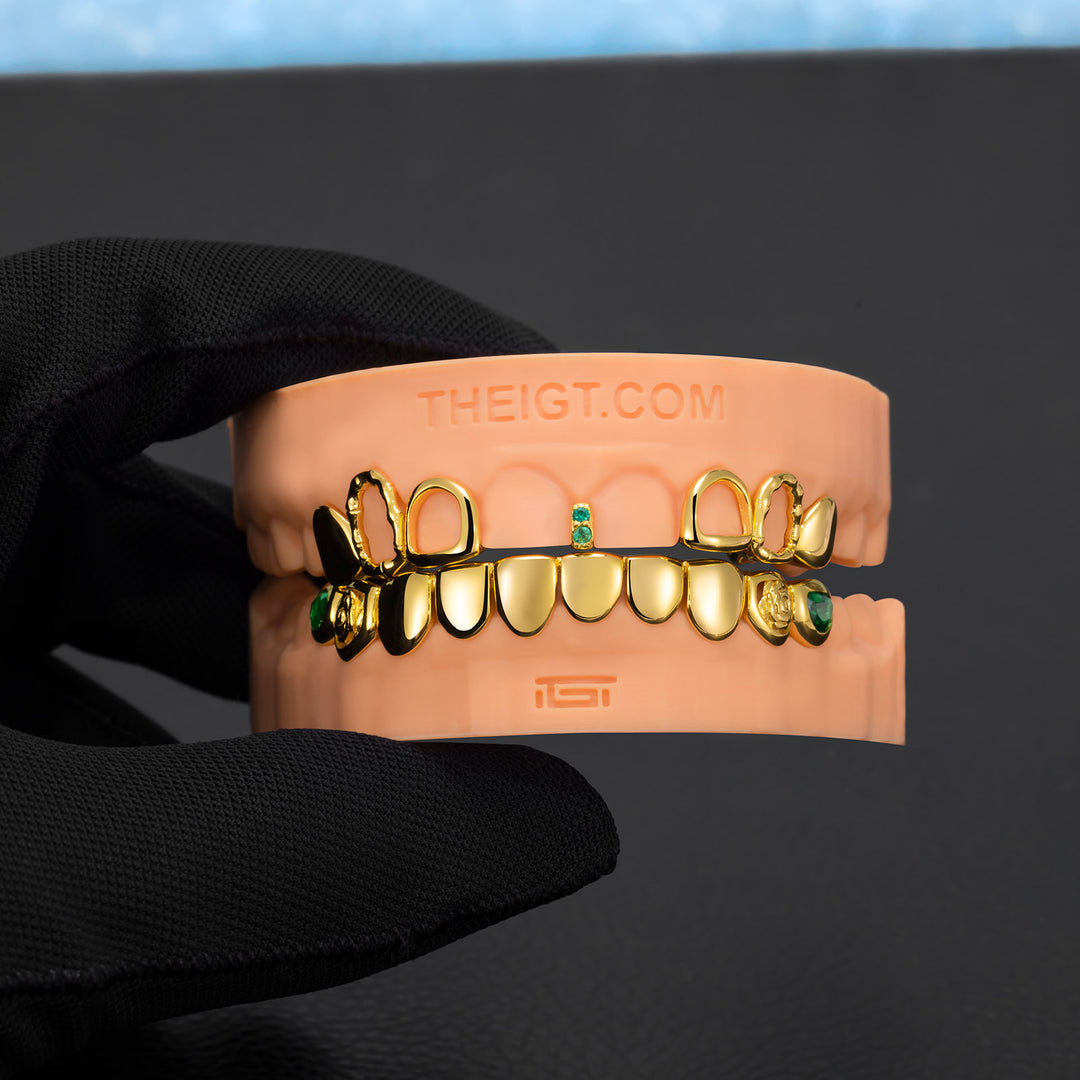 Bamboo & Rose Open Face Grillz