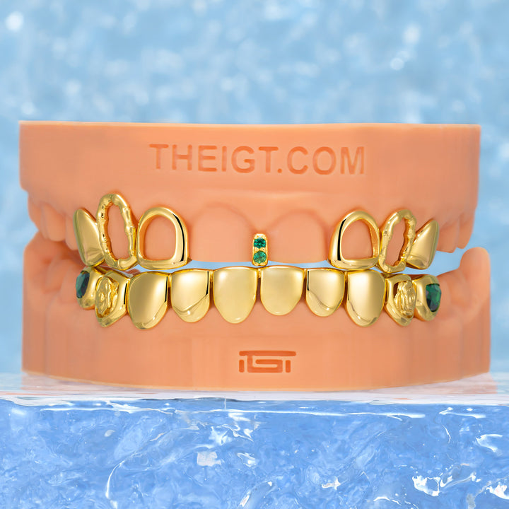 Bamboo & Rose Open Face Grillz
