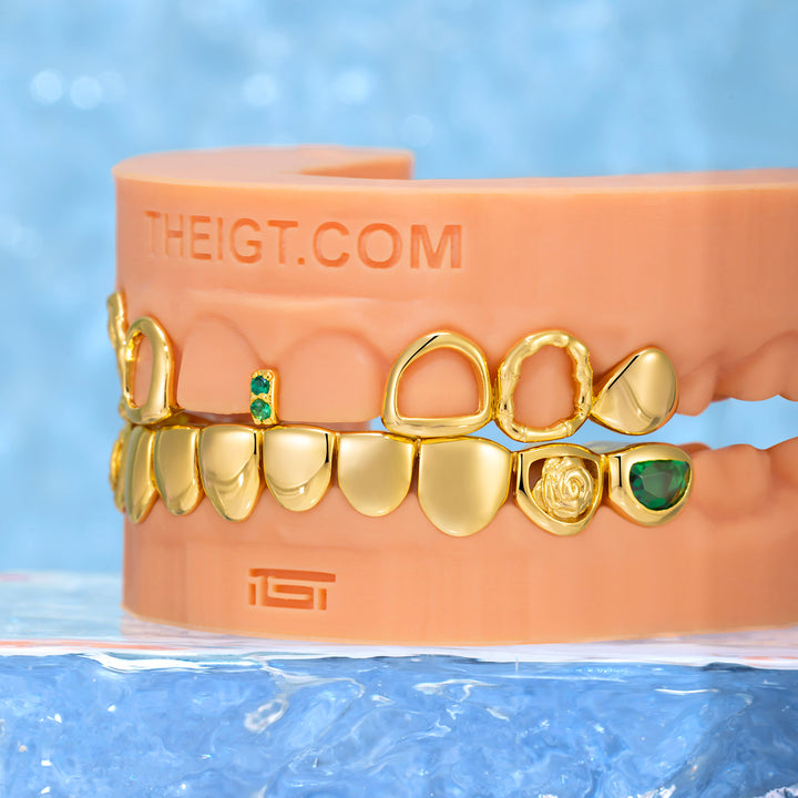Bamboo & Rose Open Face Grillz