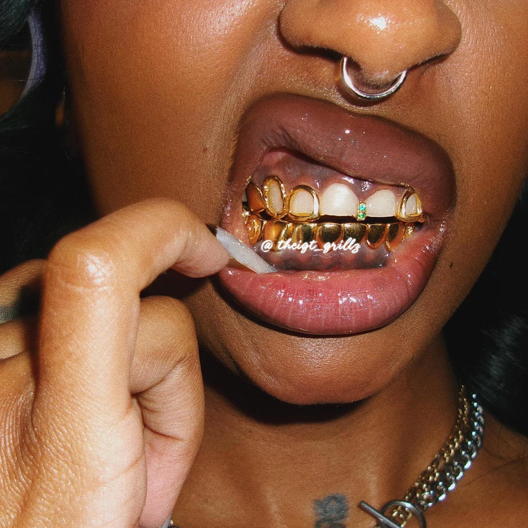 Bamboo & Rose Open Face Grillz