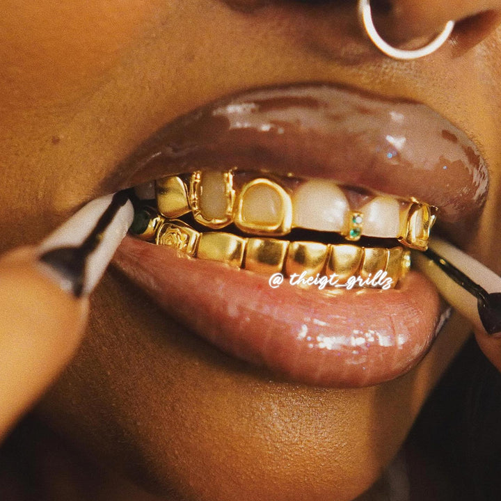 Bamboo & Rose Open Face Grillz
