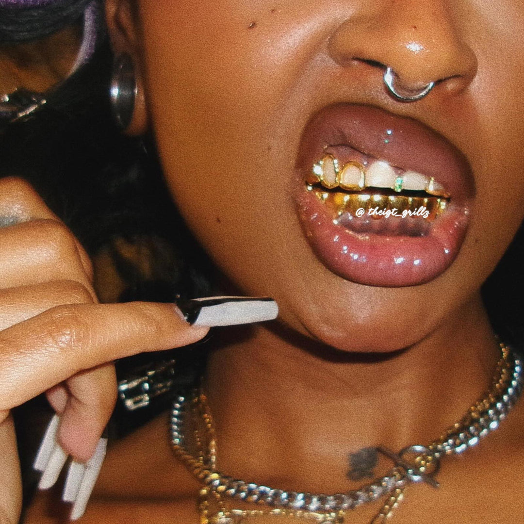 Bamboo & Rose Open Face Grillz