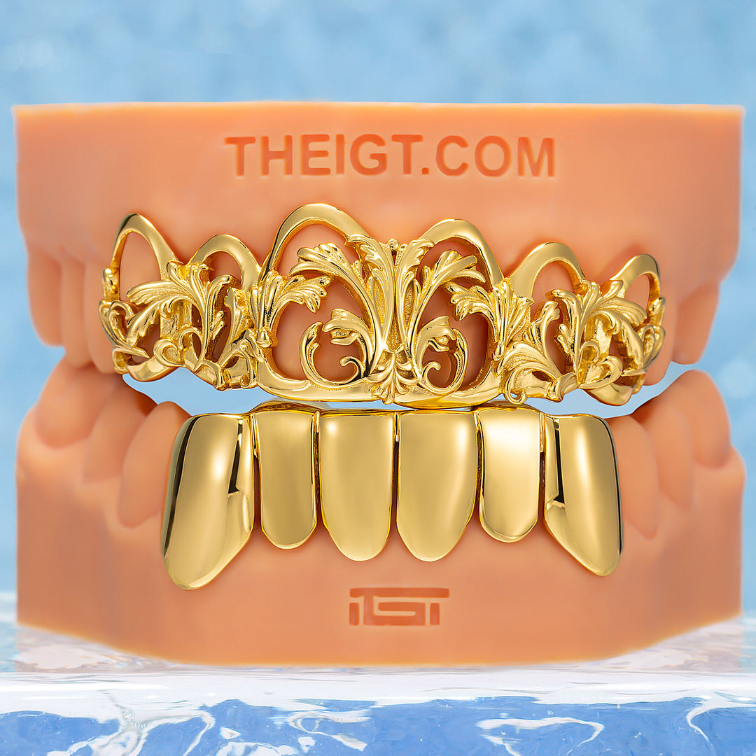 Baroque Scrollwork Filigree Polished Solid Grillz