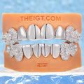 Big Pointer Cluster Solid Iced Grillz