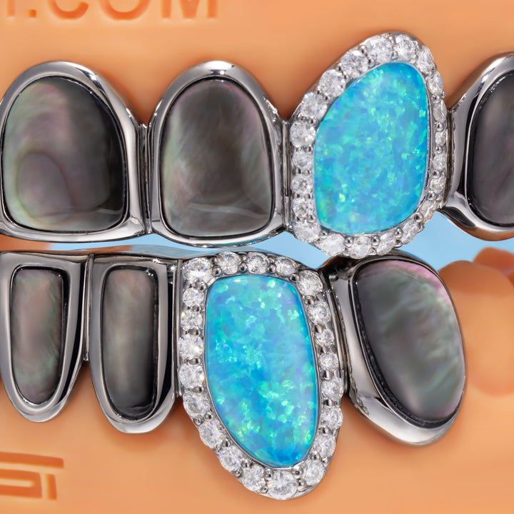 Black Shell & Opal Fang Grillz