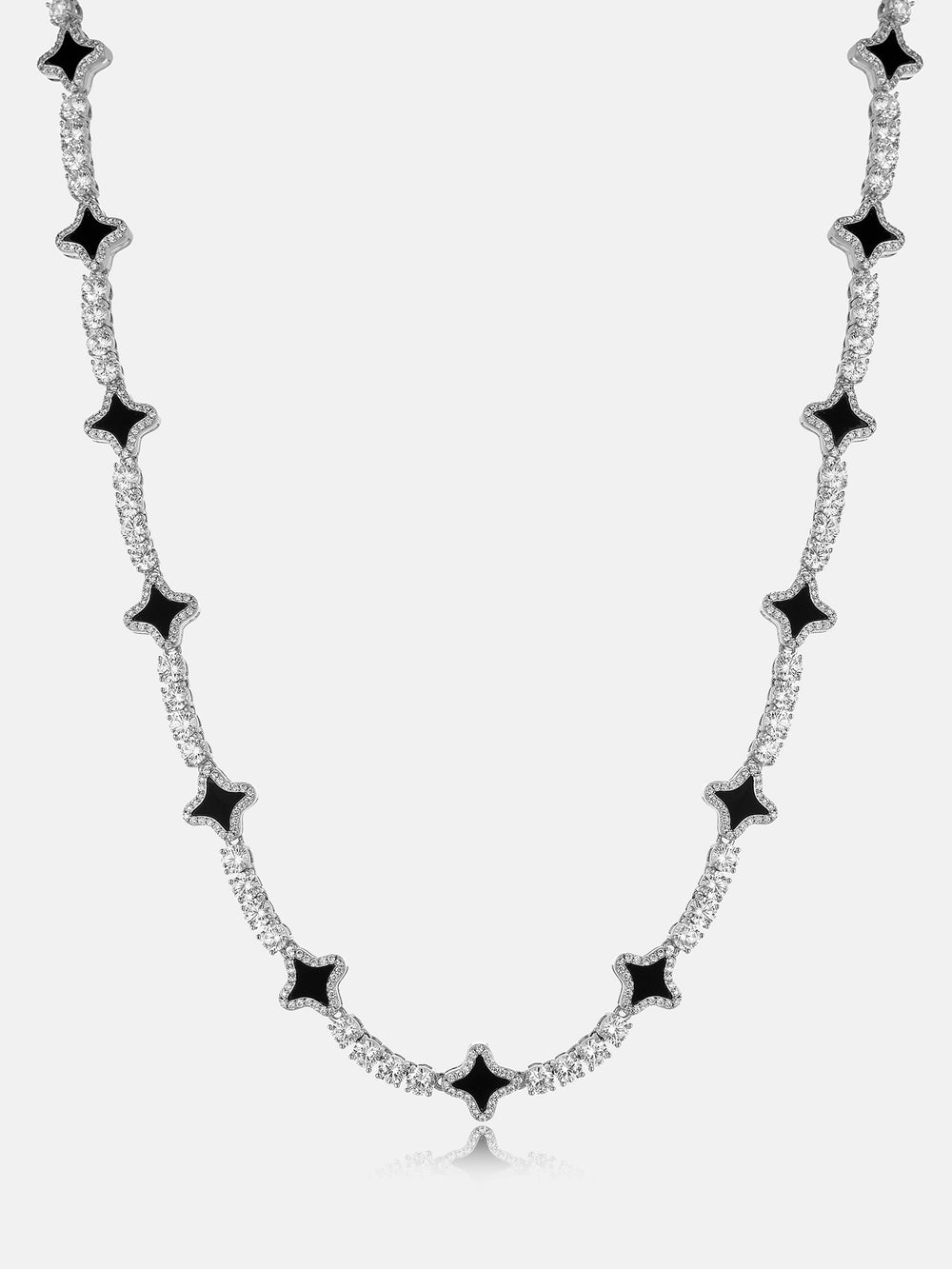 Black Agate Star Moissanite Tennis Chain - ICEGIANT