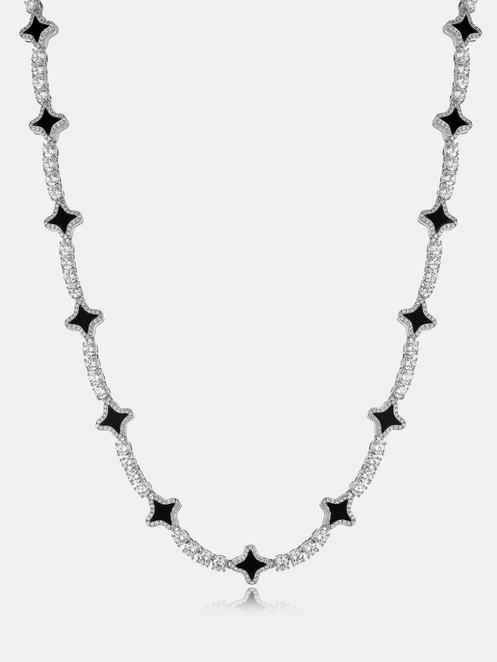 Black Agate Star Moissanite Tennis Chain - ICEGIANT