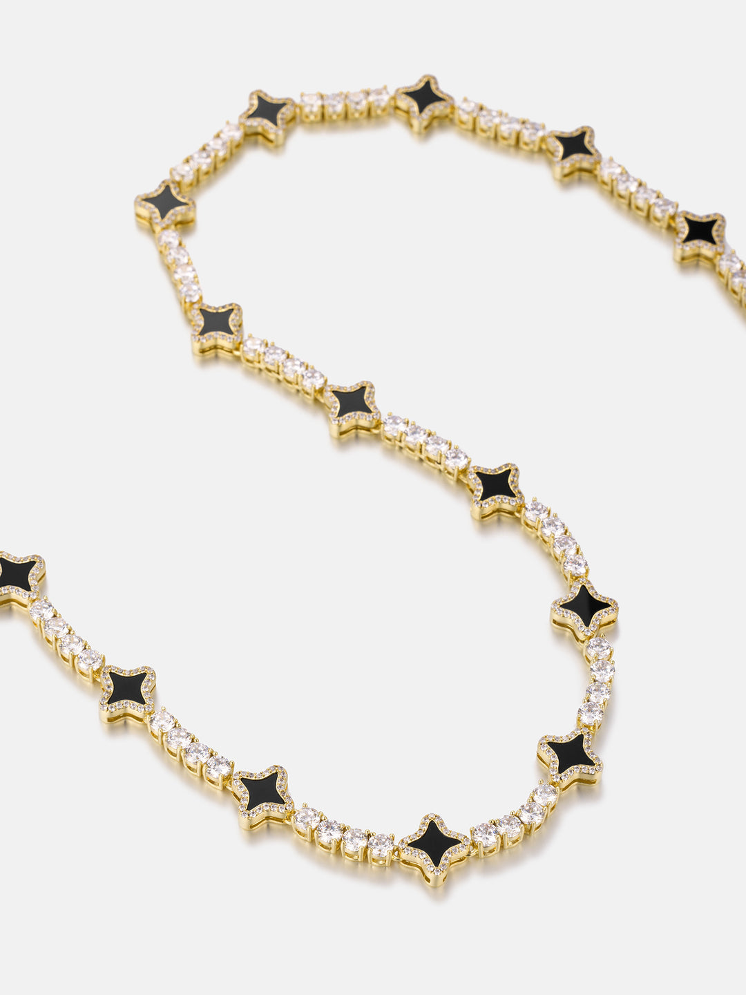 Black Agate Star Moissanite Tennis Chain - ICEGIANT