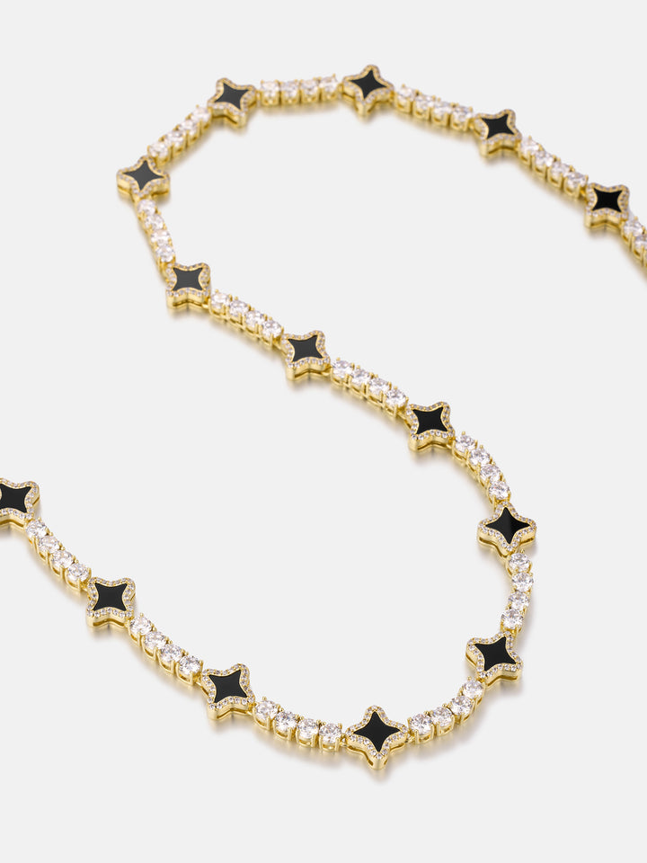 Black Agate Star Moissanite Tennis Chain - ICEGIANT