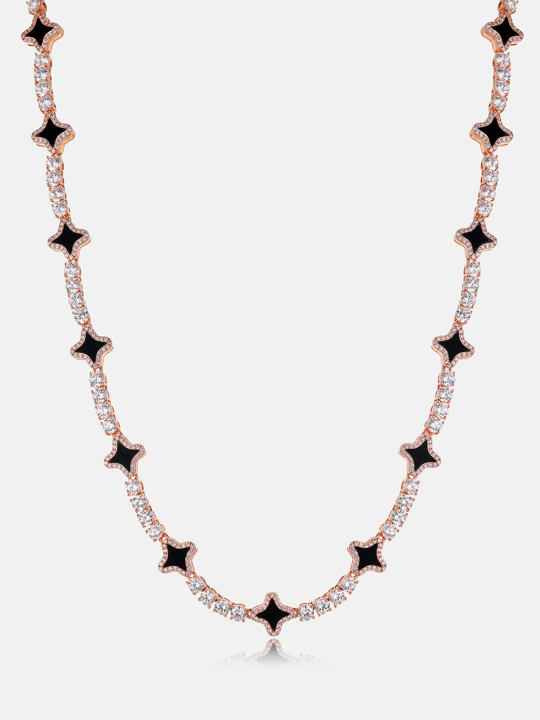 Black Agate Star Moissanite Tennis Chain - ICEGIANT