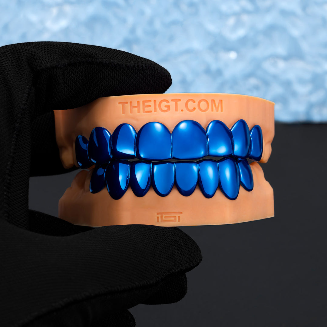 Blue Gold Grillz
