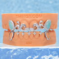 "Blue Opal" Wave Starburst Bar Grillz