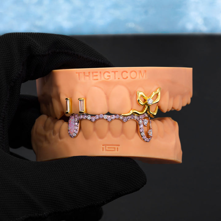 Bow Spacer & Pink Wave Bar Set