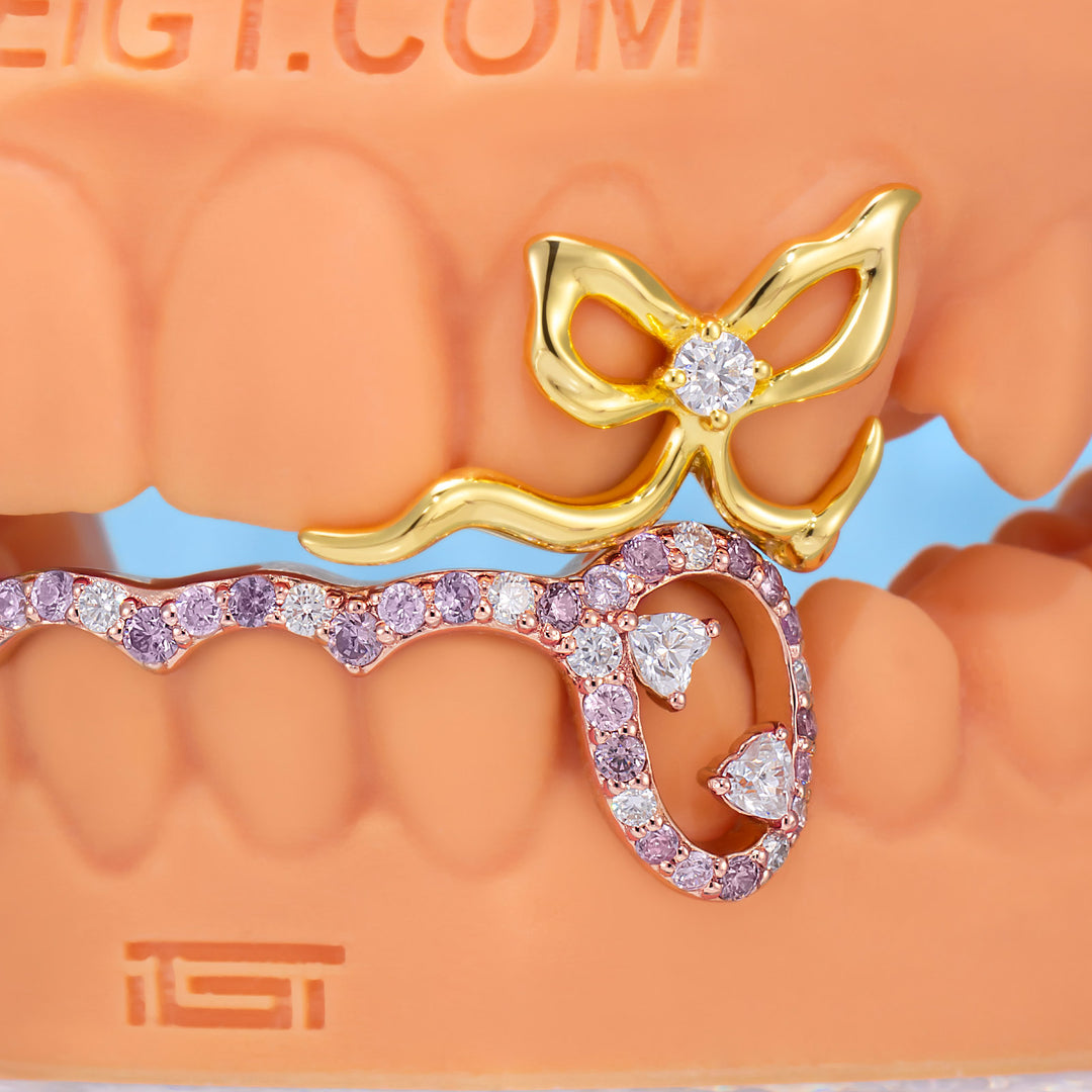 Bow Spacer & Pink Wave Bar Set