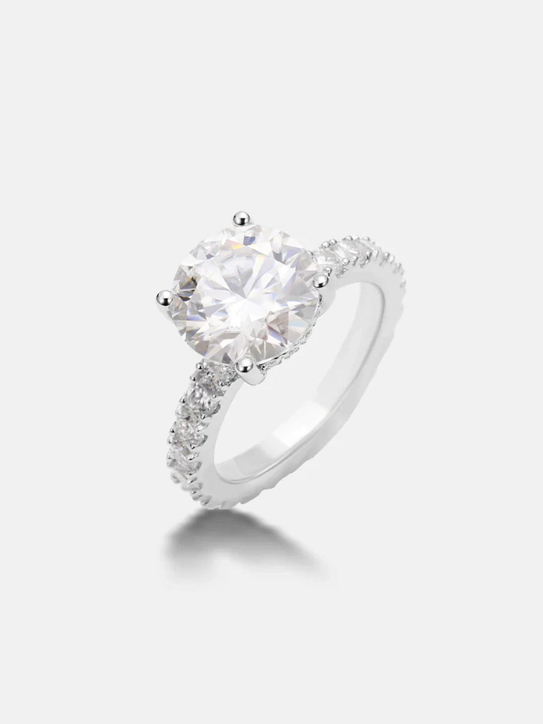 S925 STERLING SLIVER CUSTOM 4CT ENGAGEMENT RING