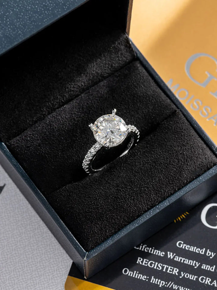 S925 STERLING SLIVER CUSTOM 4CT ENGAGEMENT RING