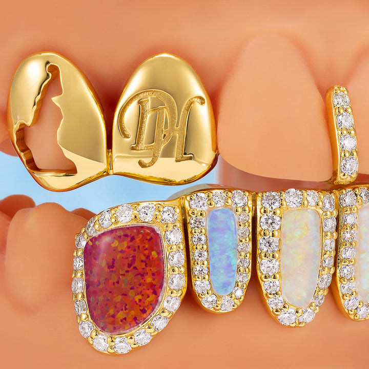 Cameroon Pride & Opal Grillz