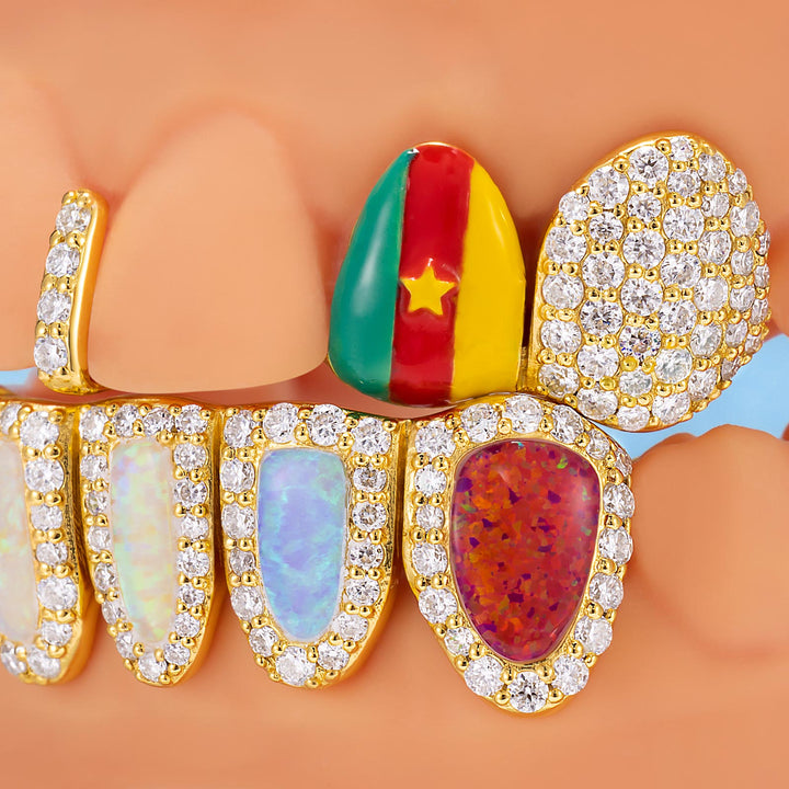 Cameroon Pride & Opal Grillz