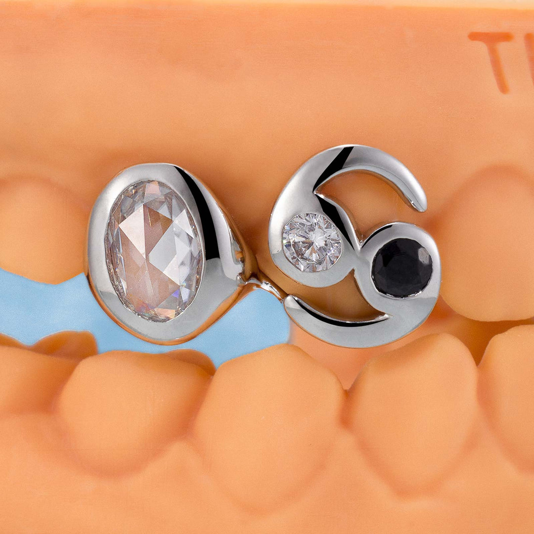 Cancer Zodiac Sign Double Cap Grillz