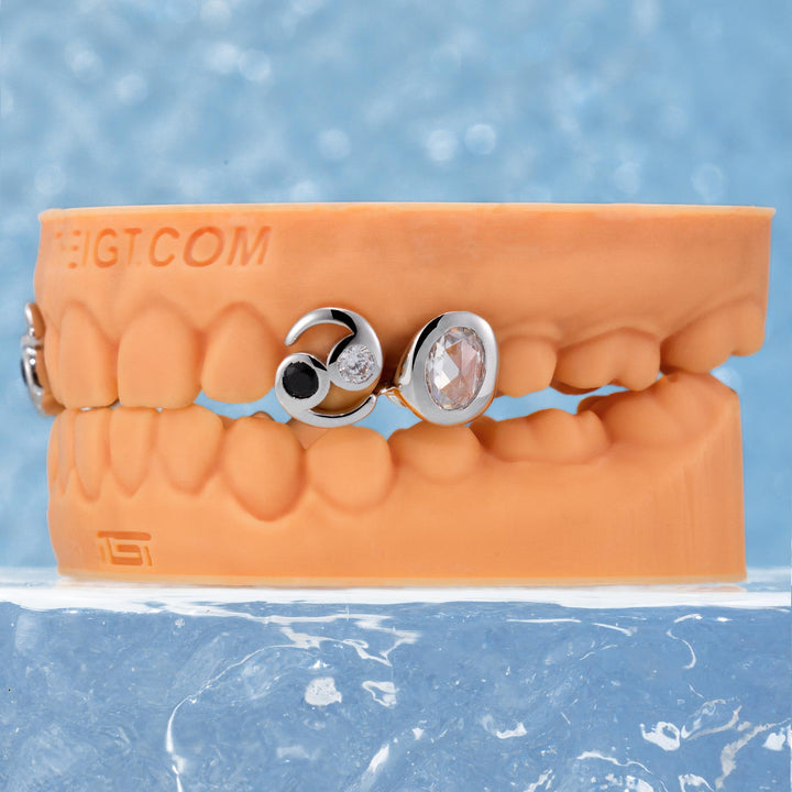 Cancer Zodiac Sign Double Cap Grillz