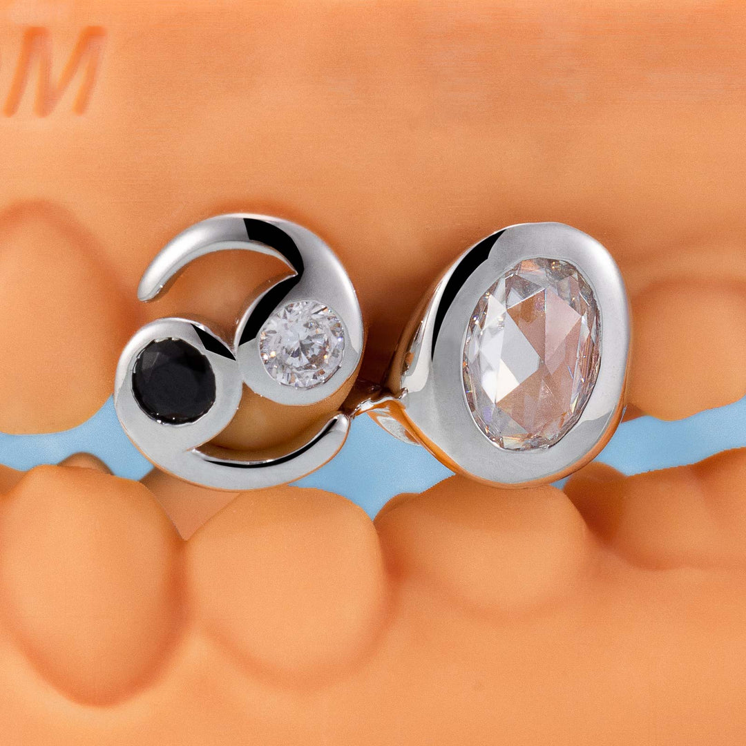 Cancer Zodiac Sign Double Cap Grillz
