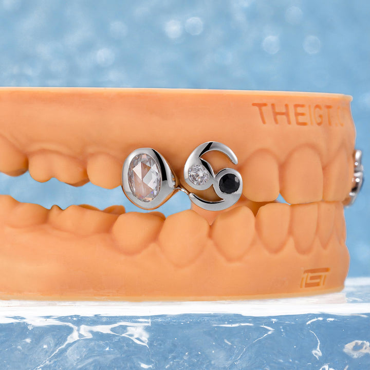 Cancer Zodiac Sign Double Cap Grillz
