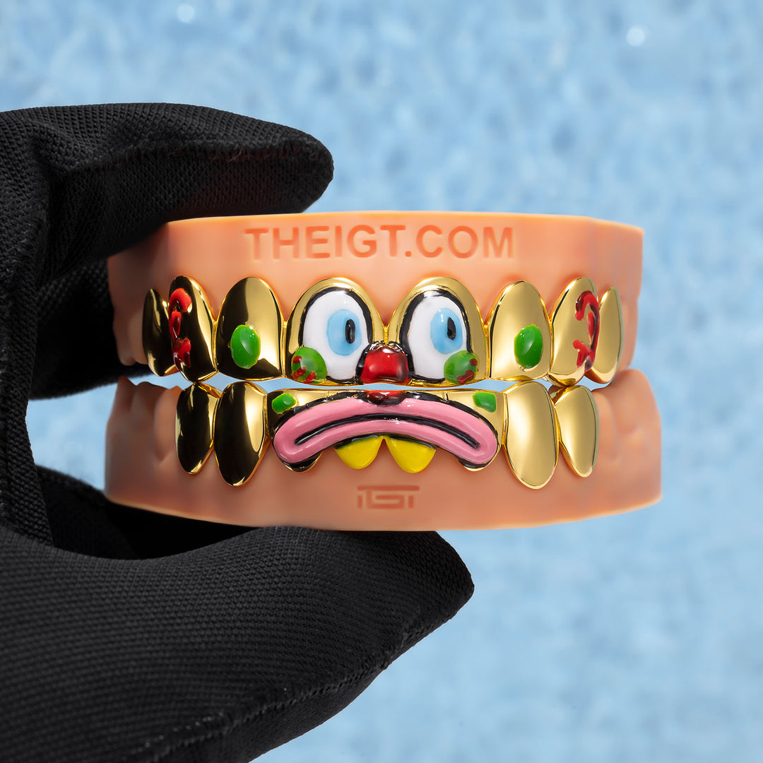 Clown Mask Enamel Polished Grillz - ICEGIANT