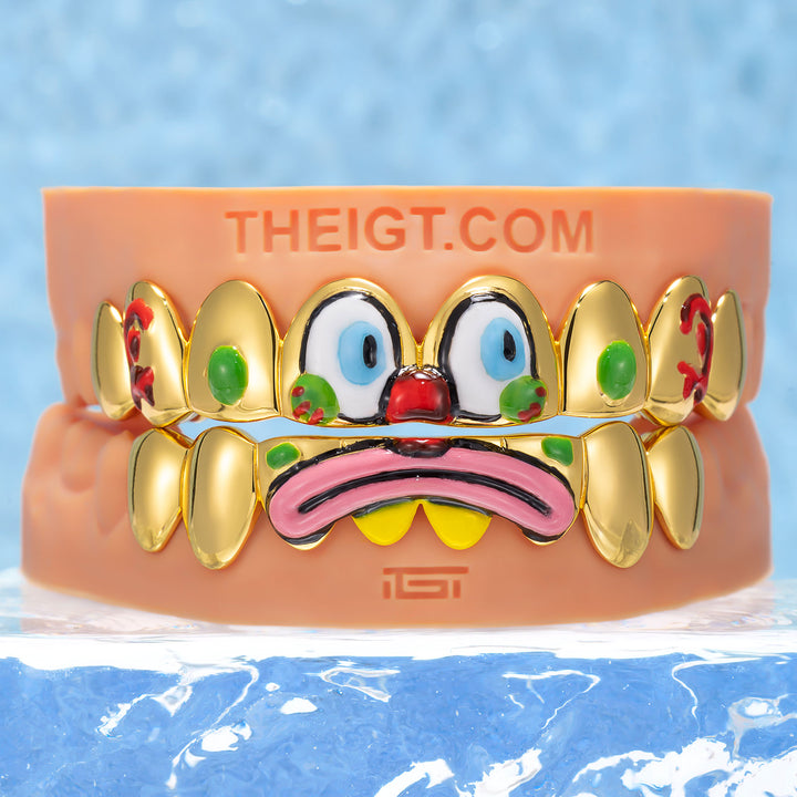 Clown Mask Enamel Polished Grillz - ICEGIANT