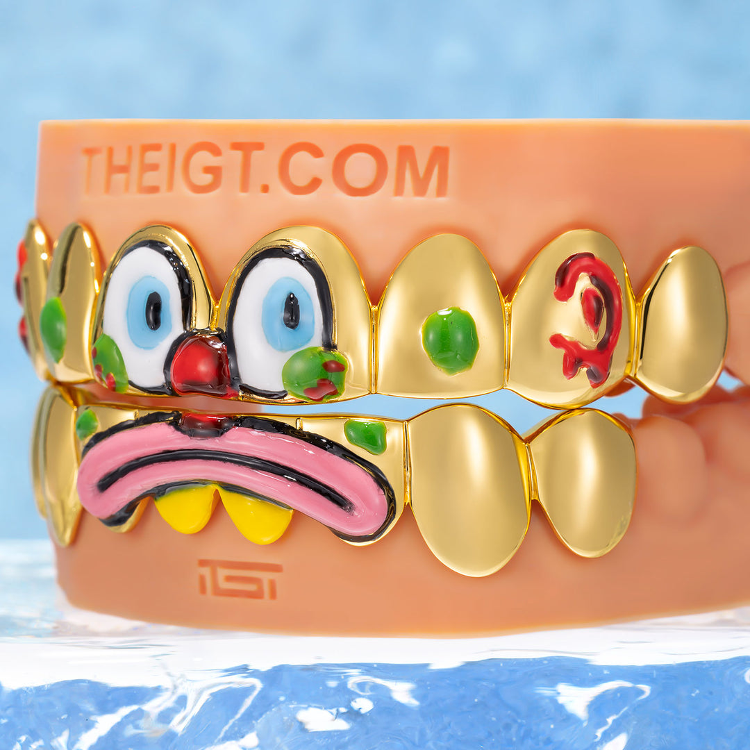 Clown Mask Enamel Polished Grillz - ICEGIANT