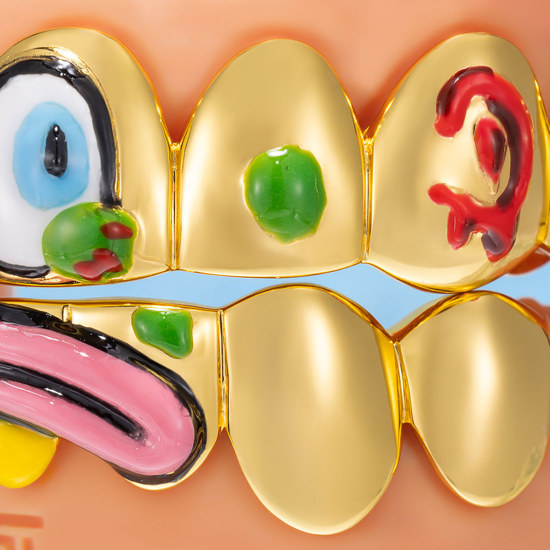 Clown Mask Enamel Polished Grillz - ICEGIANT