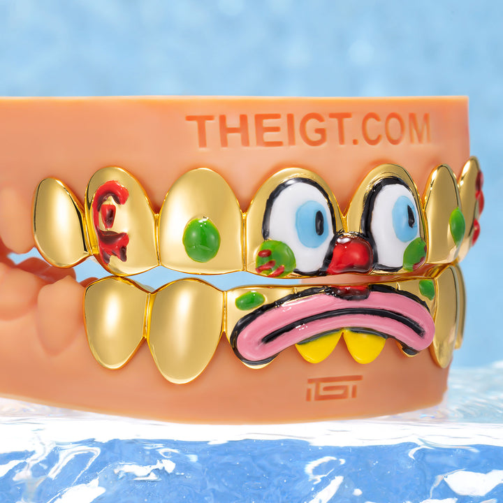 Clown Mask Enamel Polished Grillz - ICEGIANT