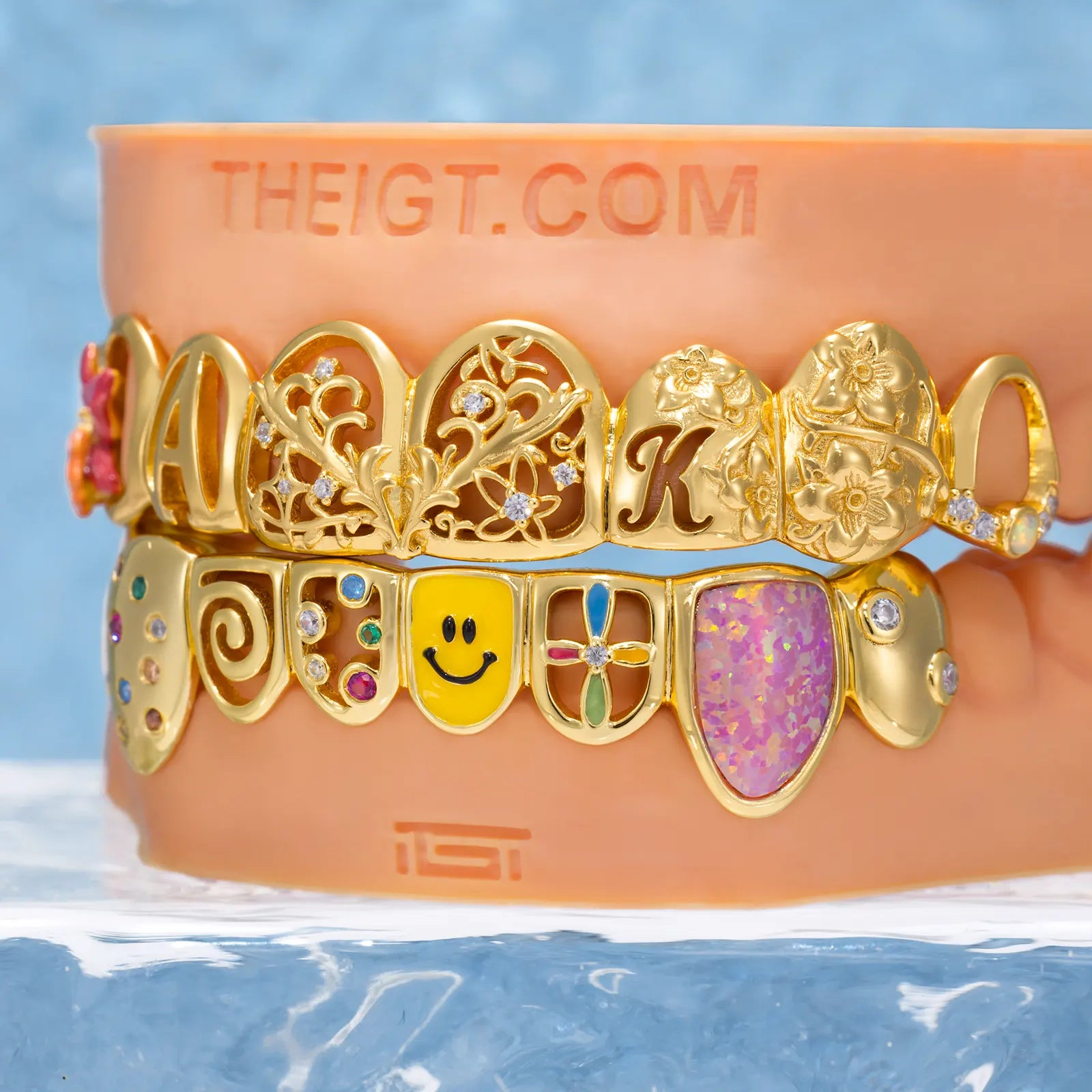 Colorful Enamel Floral Grillz