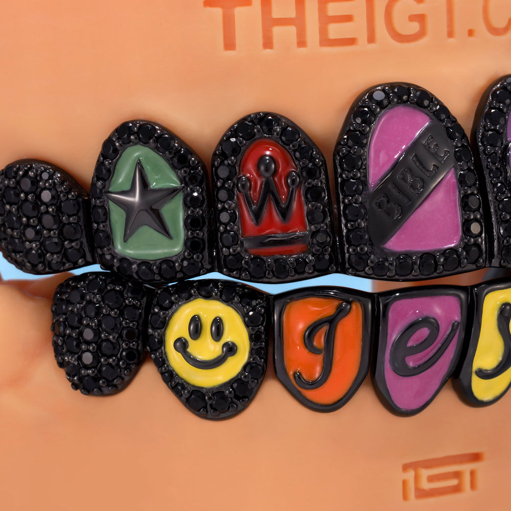 Colorful Gospel Grillz: Bible Over Jesus