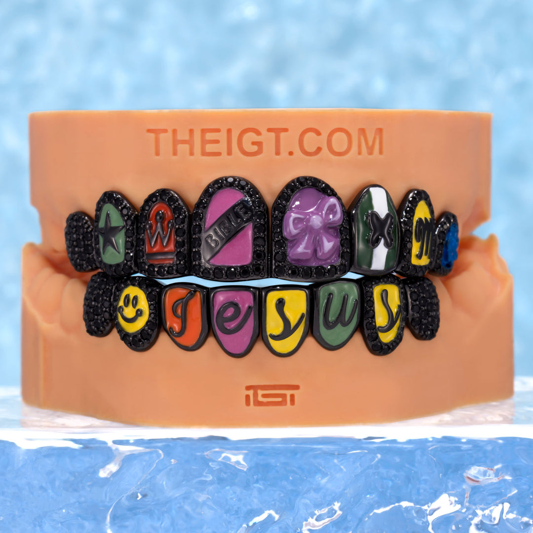Colorful Gospel Grillz: Bible Over Jesus