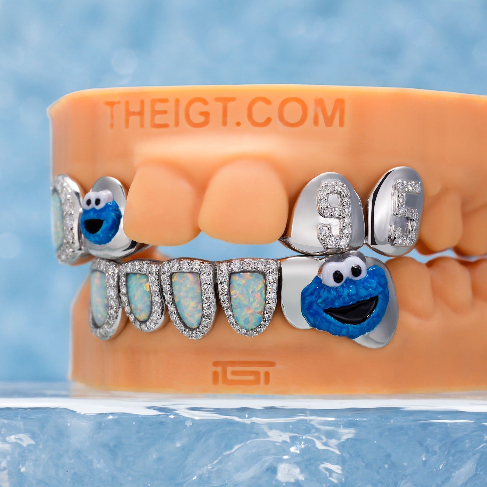 Cookies Grillz – Opal & Diamond Design | TheIGT – ICEGIANT
