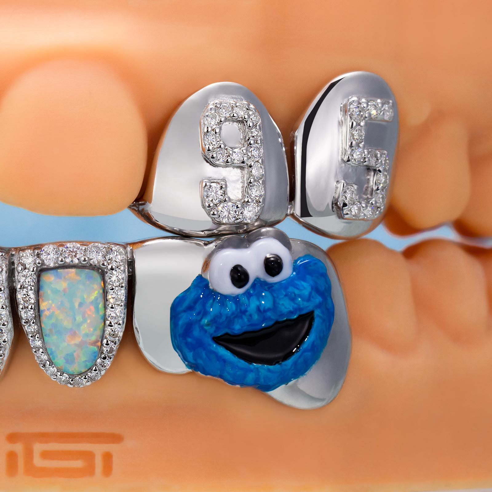 Cookies Grillz – Opal & Diamond Design | TheIGT – ICEGIANT