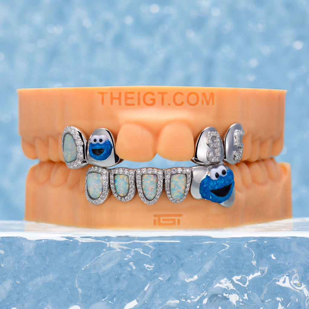 Cookies Grillz – Opal & Diamond Design | TheIGT – ICEGIANT