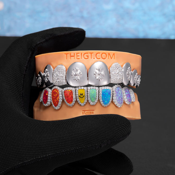 Cross & Multi-Opal Grillz