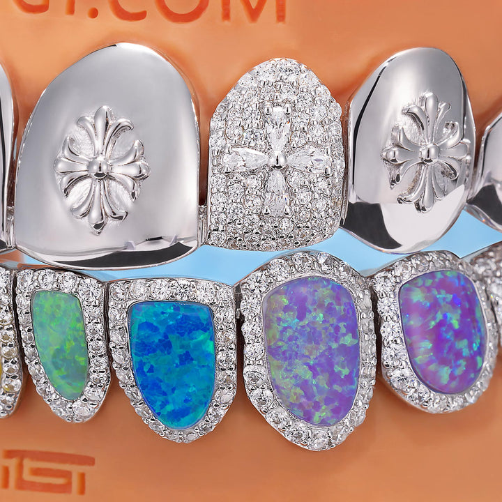Cross & Multi-Opal Grillz