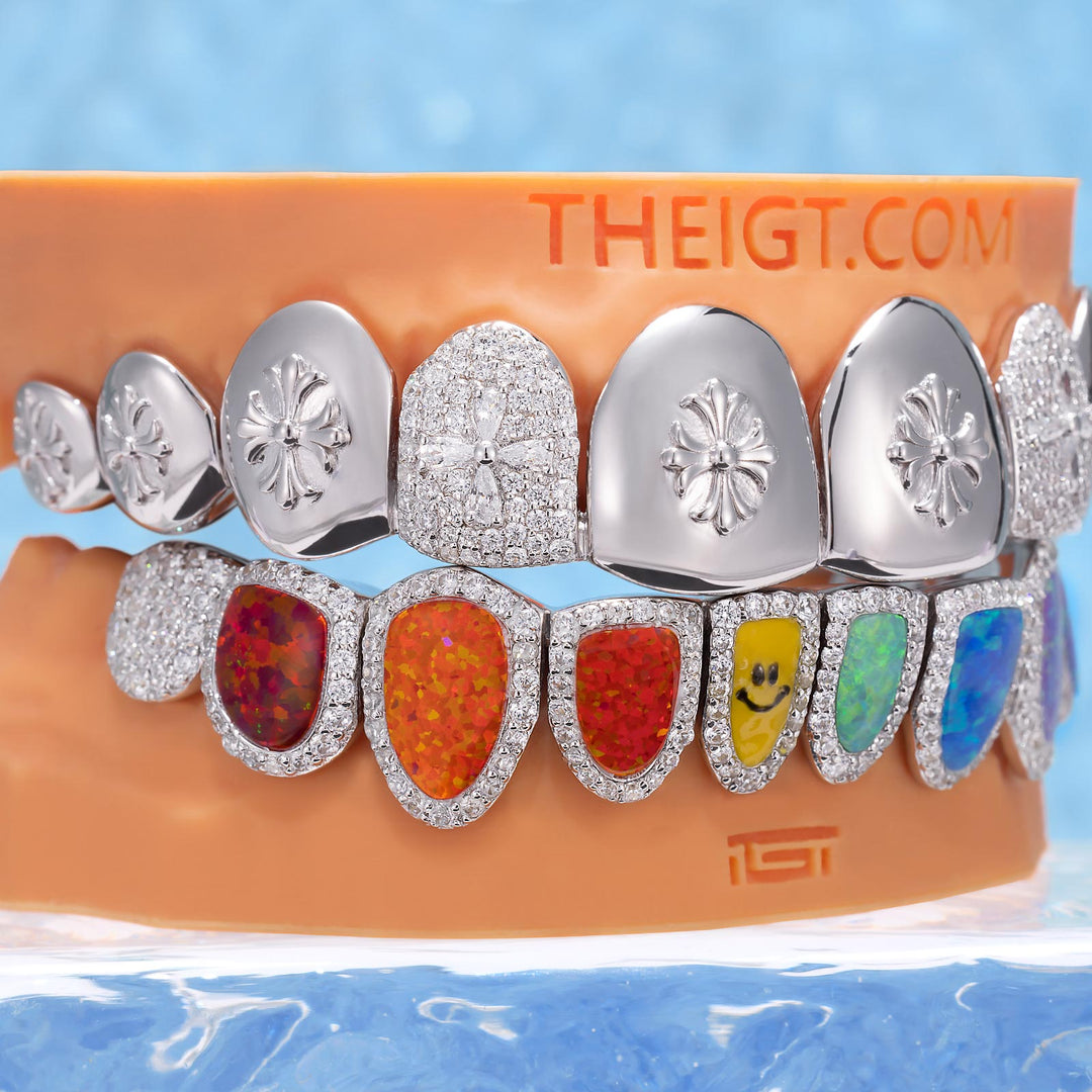 Cross & Multi-Opal Grillz