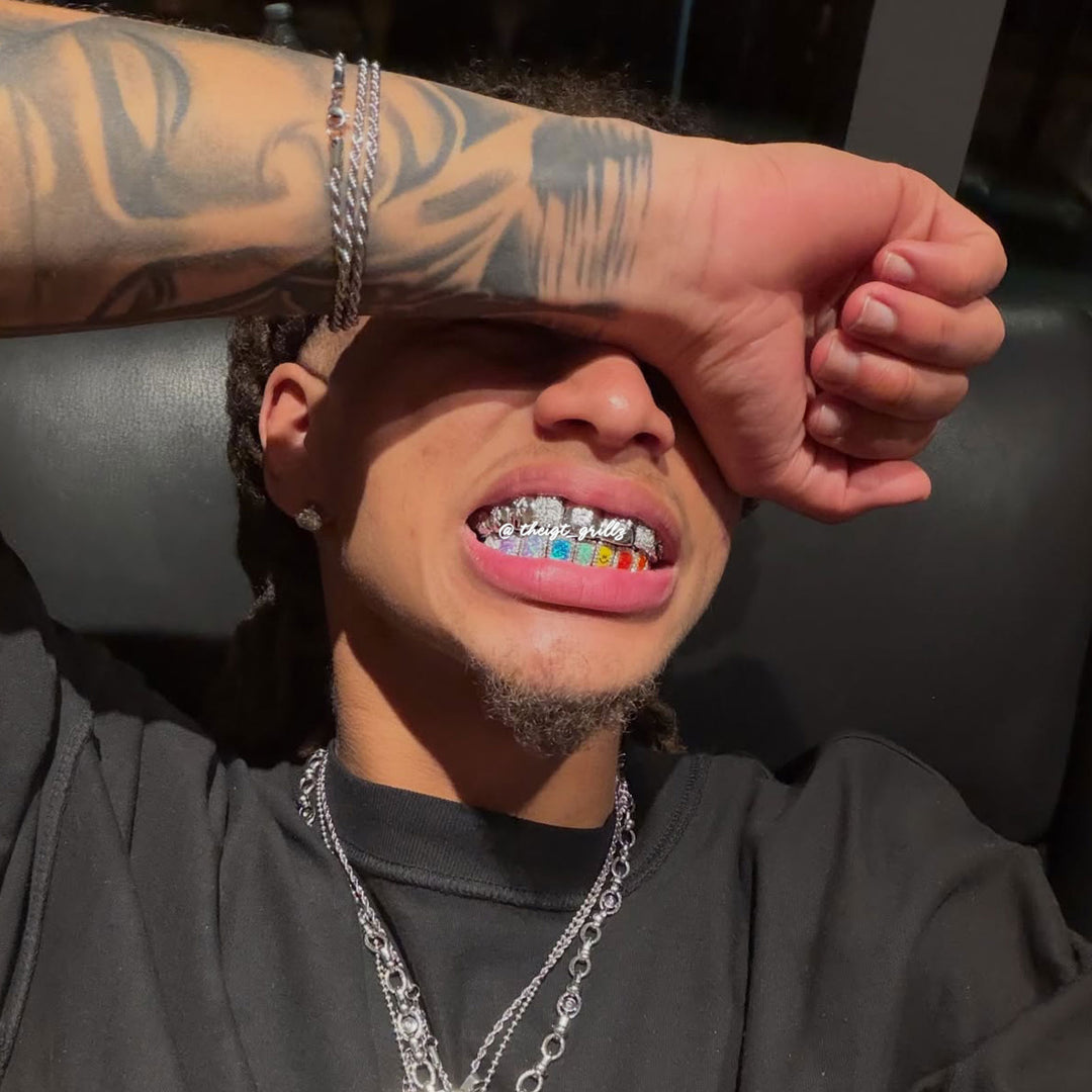 Cross & Multi-Opal Grillz
