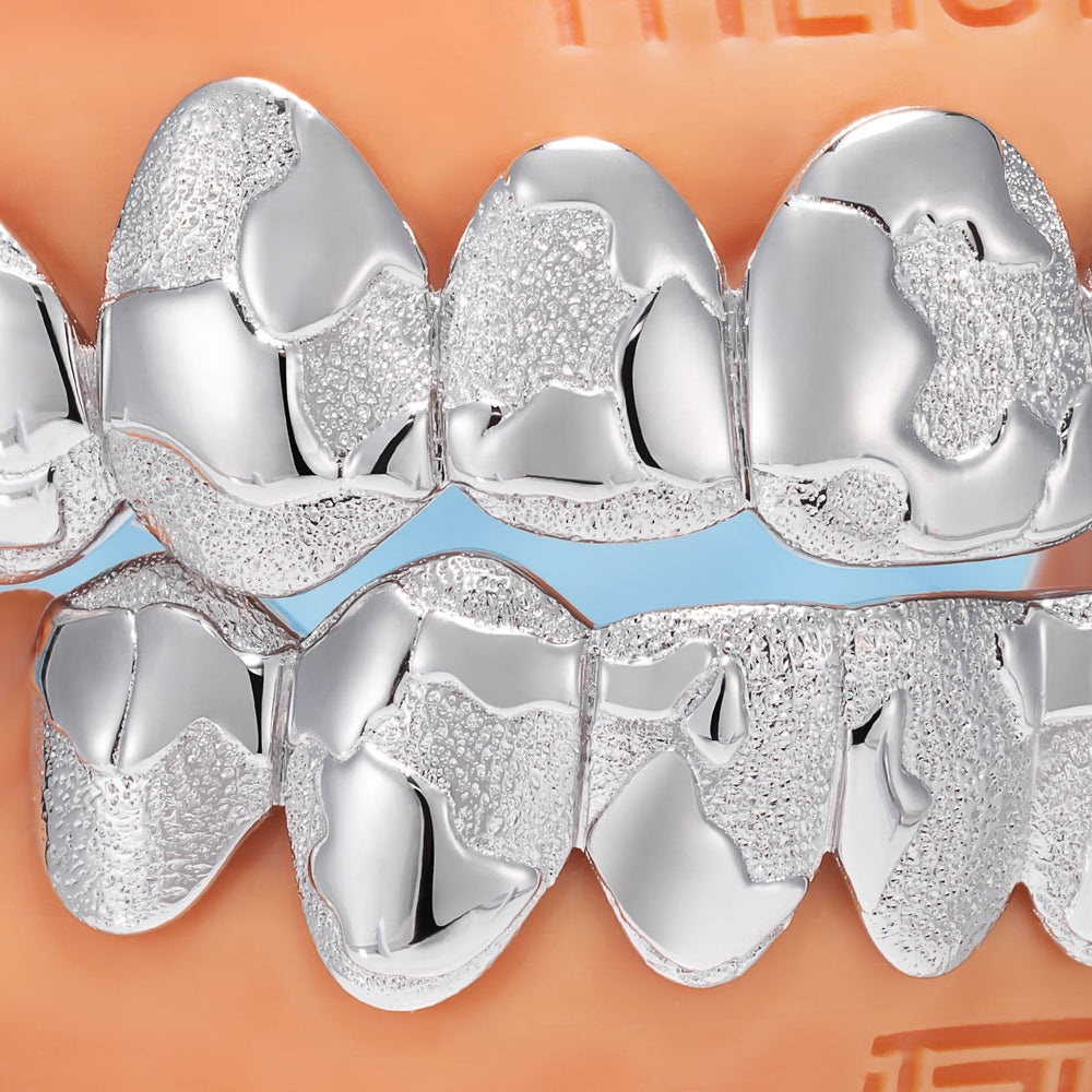 Custom Jigsaw Diamond Dust Grillz