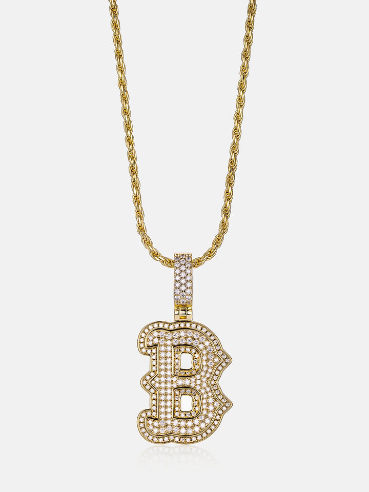 Custom Made B Moissanite Pendant