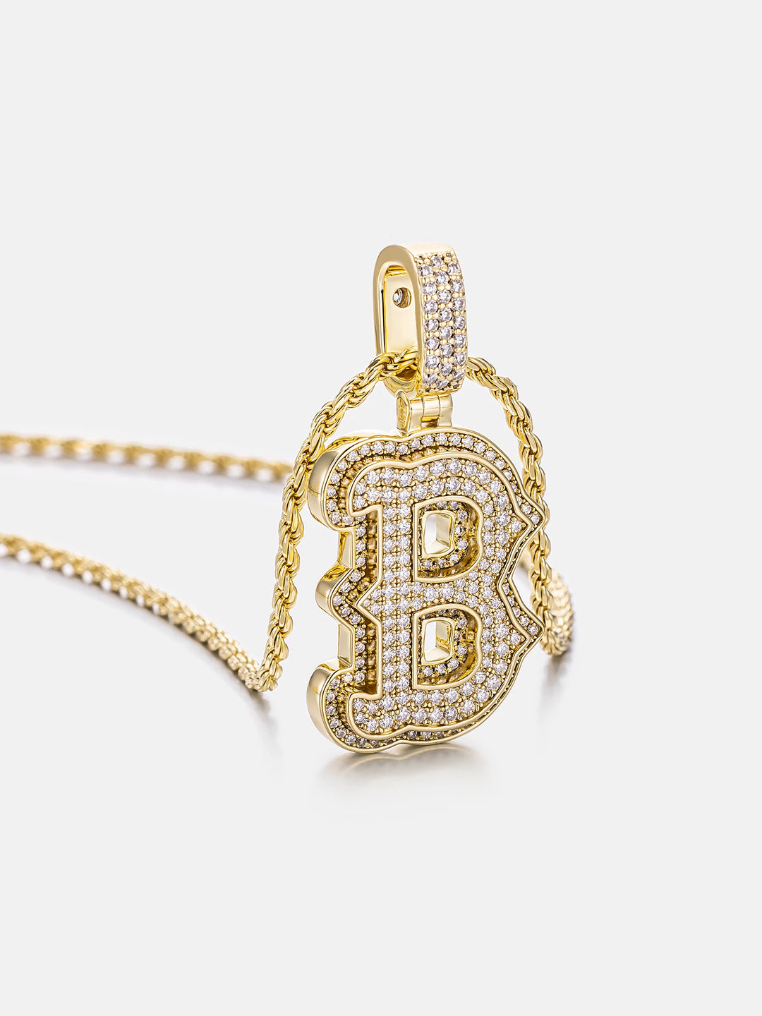 Custom Made B Moissanite Pendant