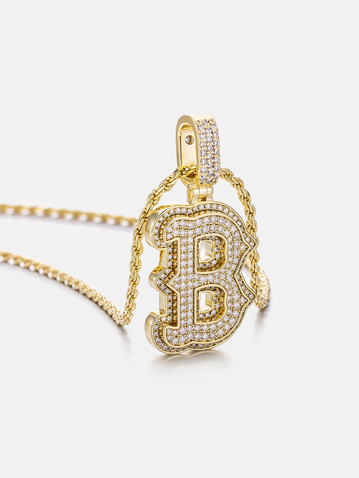 Custom Made B Moissanite Pendant
