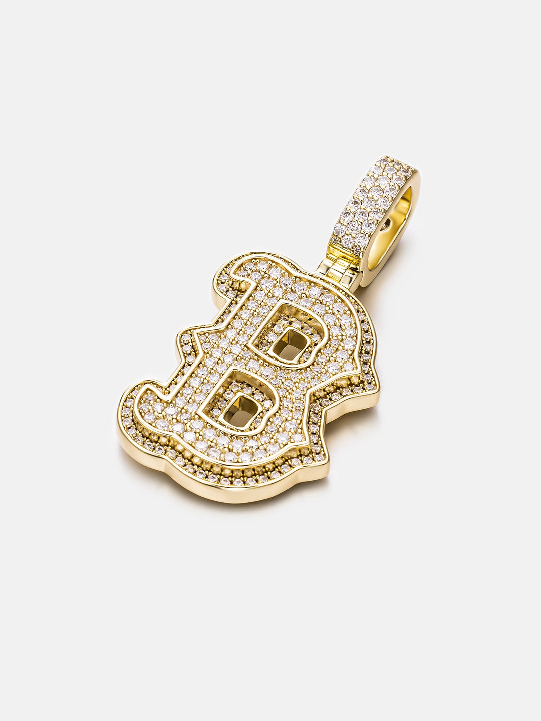 Custom Made B Moissanite Pendant